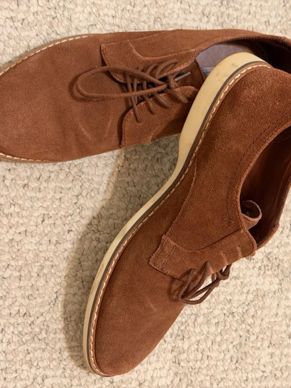 G.H.BASS brand ,brown leather 8.5 mens derby shoes,